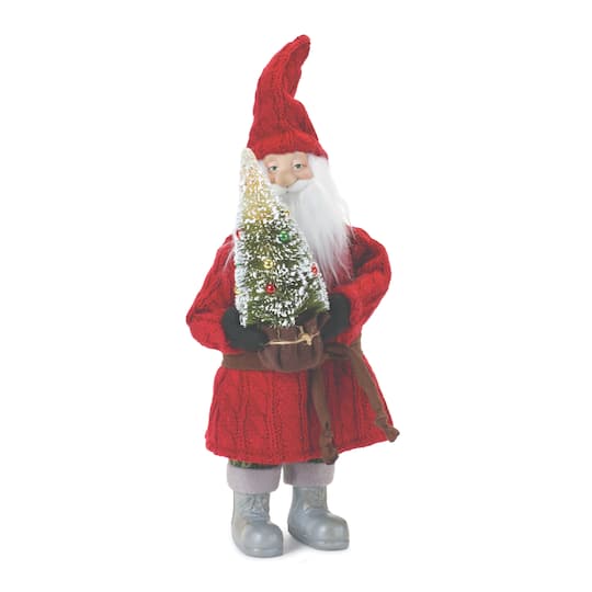 15" Standing Santa Décor By Melrose in Red | 15.25" | Michaels®
